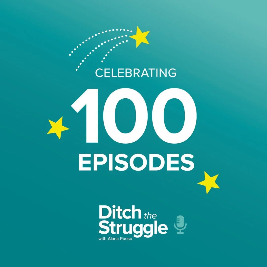 🎙️ Let&rsquo;s celebrate 100 episodes of Ditch the Struggle!⁠
⁠
This episode is a fun one: my podcast producer and editor @suru.productions interviews ME, so the tables are turned. It&rsquo;s a casual convo about all things podcasting, struggle, int
