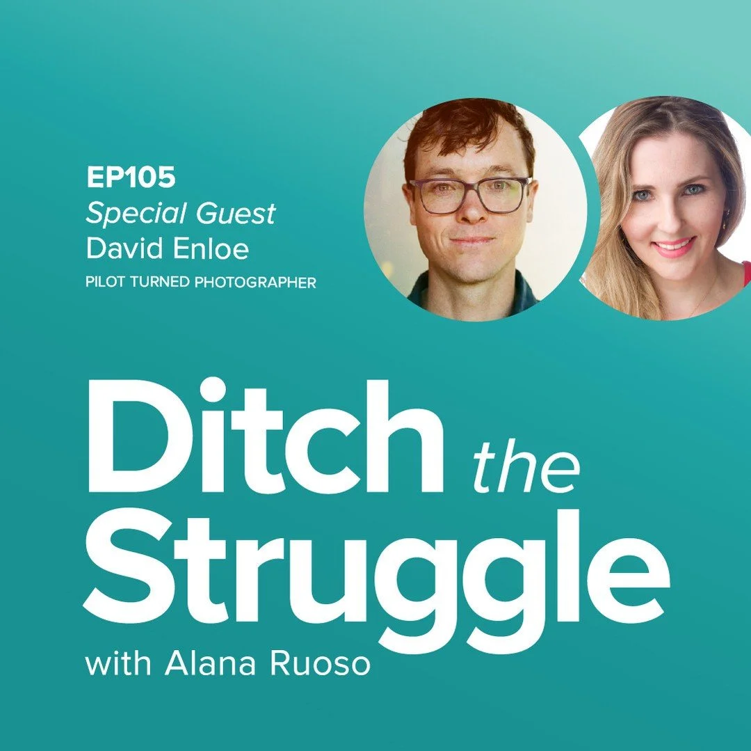 🚨🎙️NEW podcast interview alert! A brand new convo with @theenloecreative ⁠
⁠
EP105: From Exhausted Pilot to Thriving Photographer [Convo with David Enloe]⁠
⁠
In this episode of Ditch the Struggle we dive into:⁠
⁠
✅ A conversation with David Enloe, 