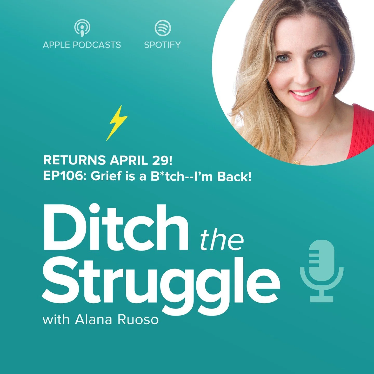 Ditch the Struggle is coming BACK after an unexpected hiatus. Tune in Wednesday, April 29th. WOOT! THANK YOU for tuning in!🎙️⭐⭐⭐⭐⭐⁠
.⁠
.⁠
.⁠
#podcast #ditchthestruggle #podcasting #podcastinglife #podcastlife #podcaster