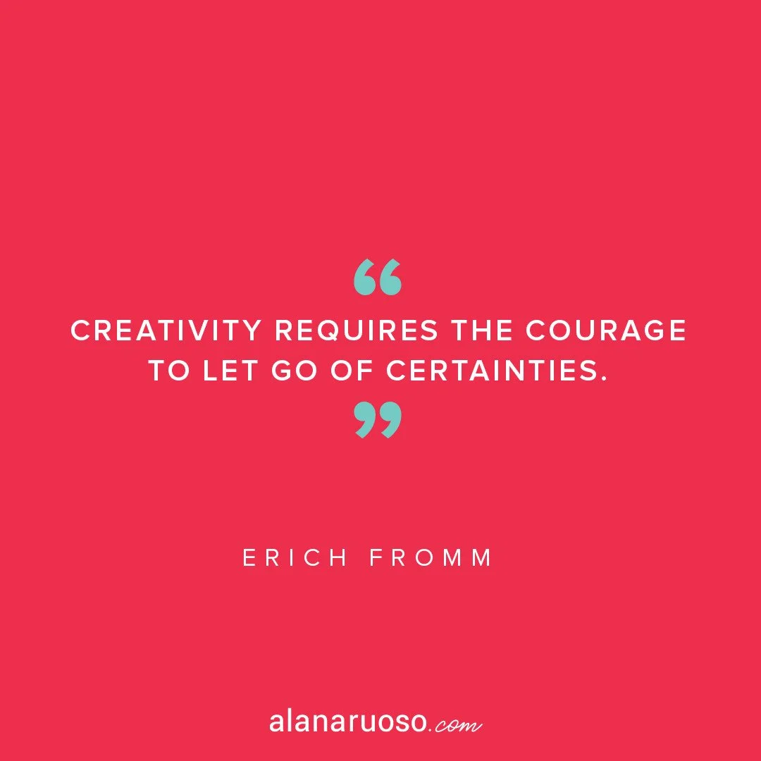 Certainties are rarely certain anyway... might as well ditch 'em and get creative ✨⁠
⁠
❤️⁠
⁠
.⁠
.⁠
.⁠
#creativity #courage #letgo #brave #coaching⁠