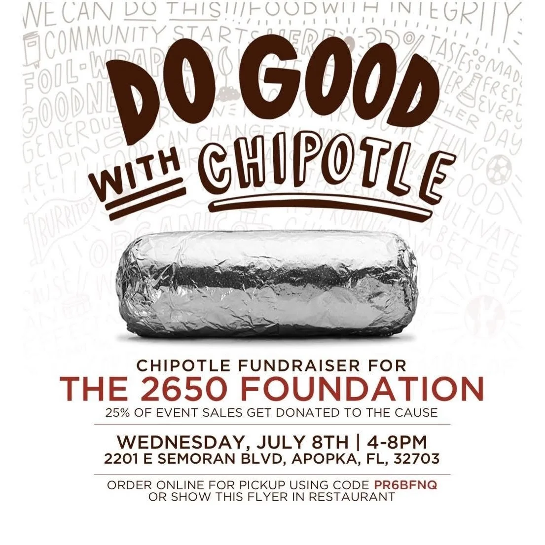 Chipotle Fundrasier