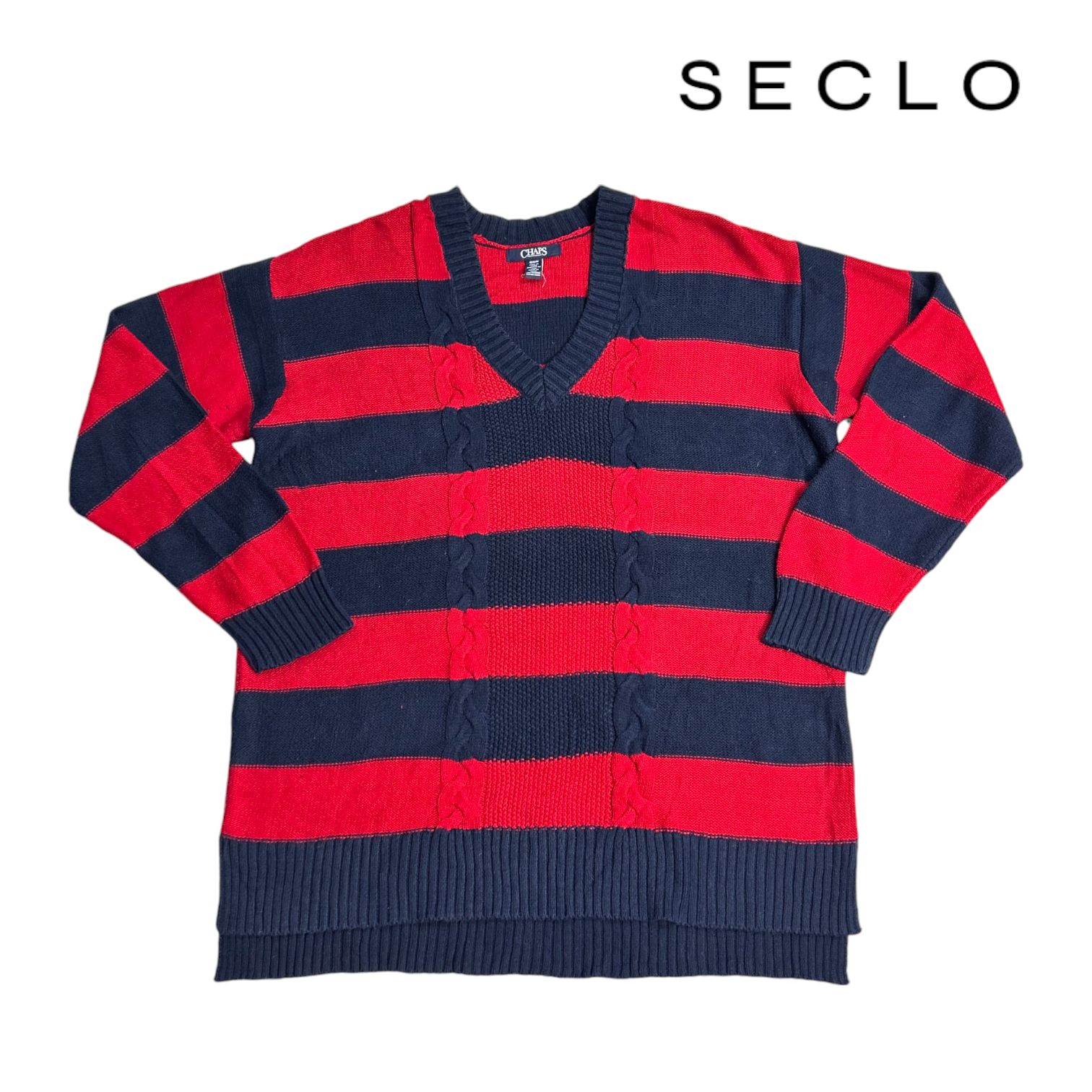 CHAPS V-Neck Knit