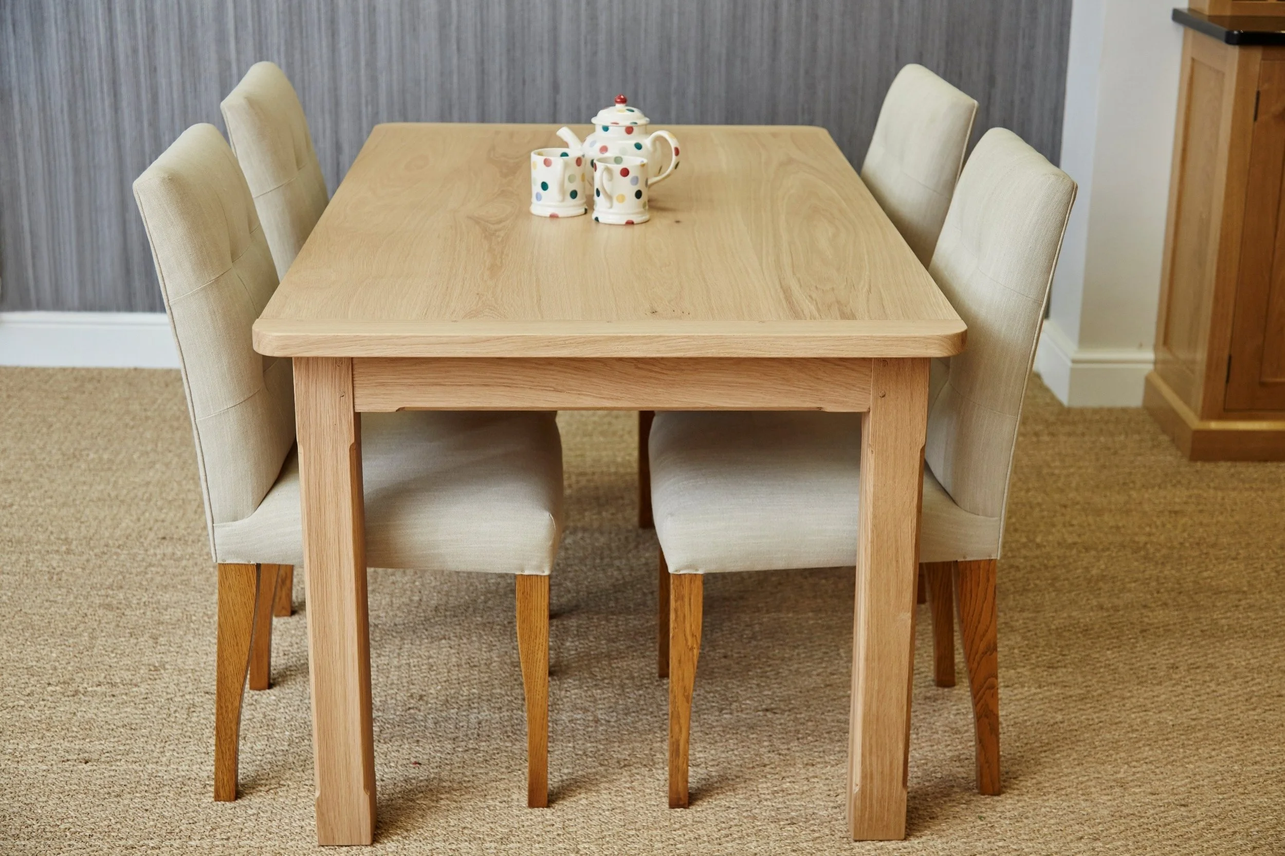 Champher Leg Kitchen Table