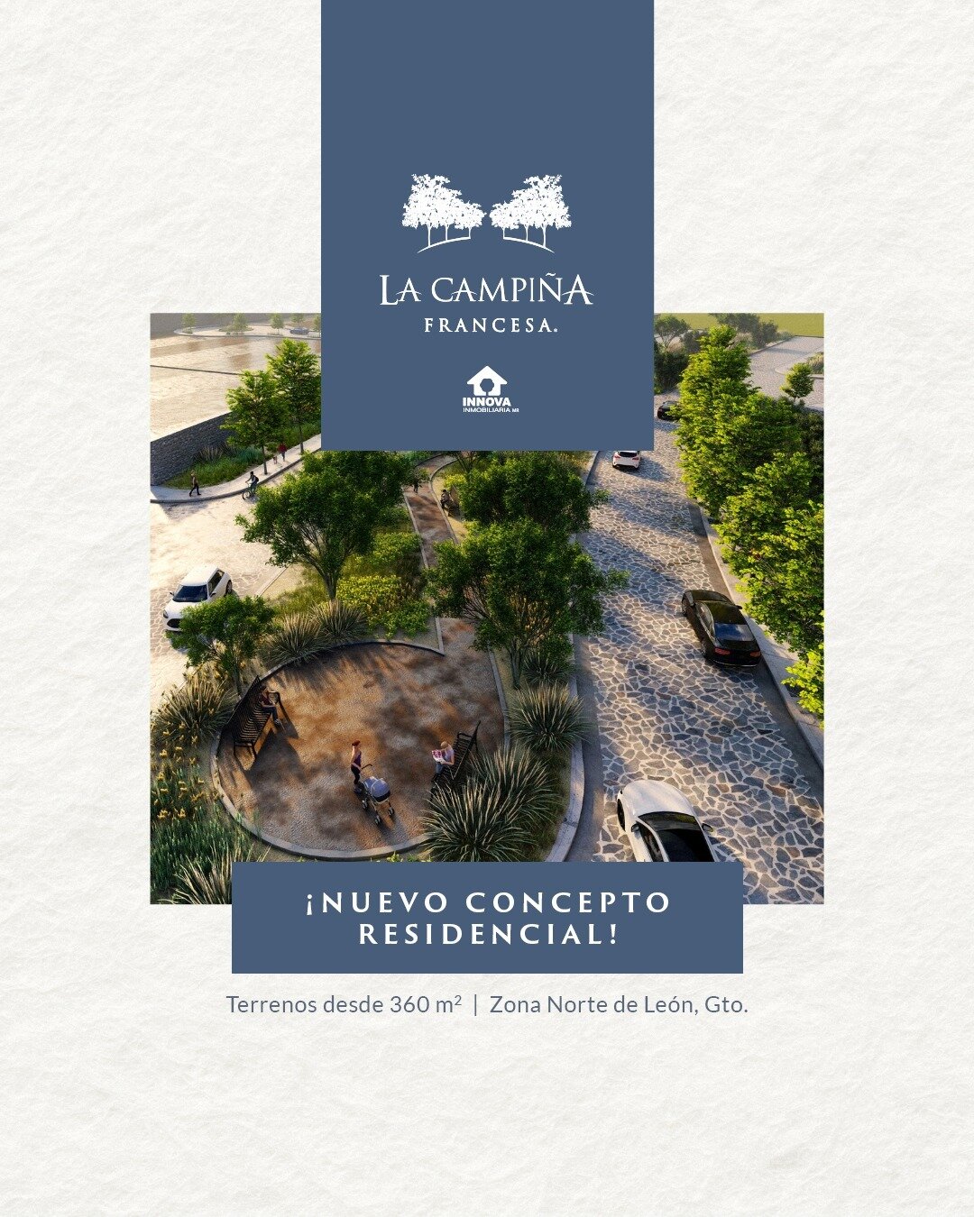 Conoce nuestro nuevo concepto residencial, La Campi&ntilde;a Francesa &reg; (Zona Norte de Le&oacute;n). Un hermoso desarrollo que te permite disfrutar de la ciudad y la Naturaleza en un mismo lugar. &iexcl;Lo mejor de dos mundos!🌿
 
&iexcl;Aprovech