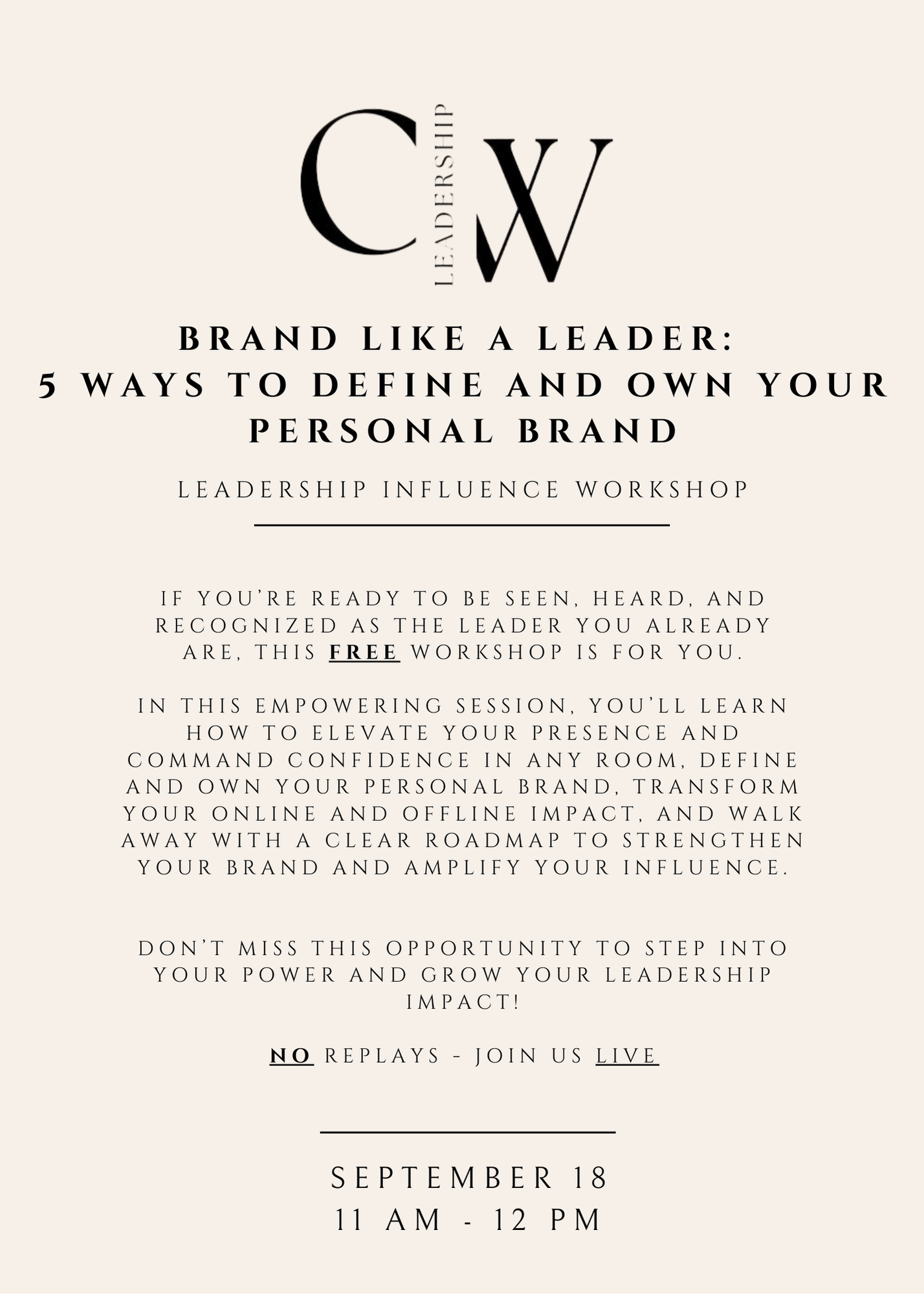 Leadership Influence Workshop