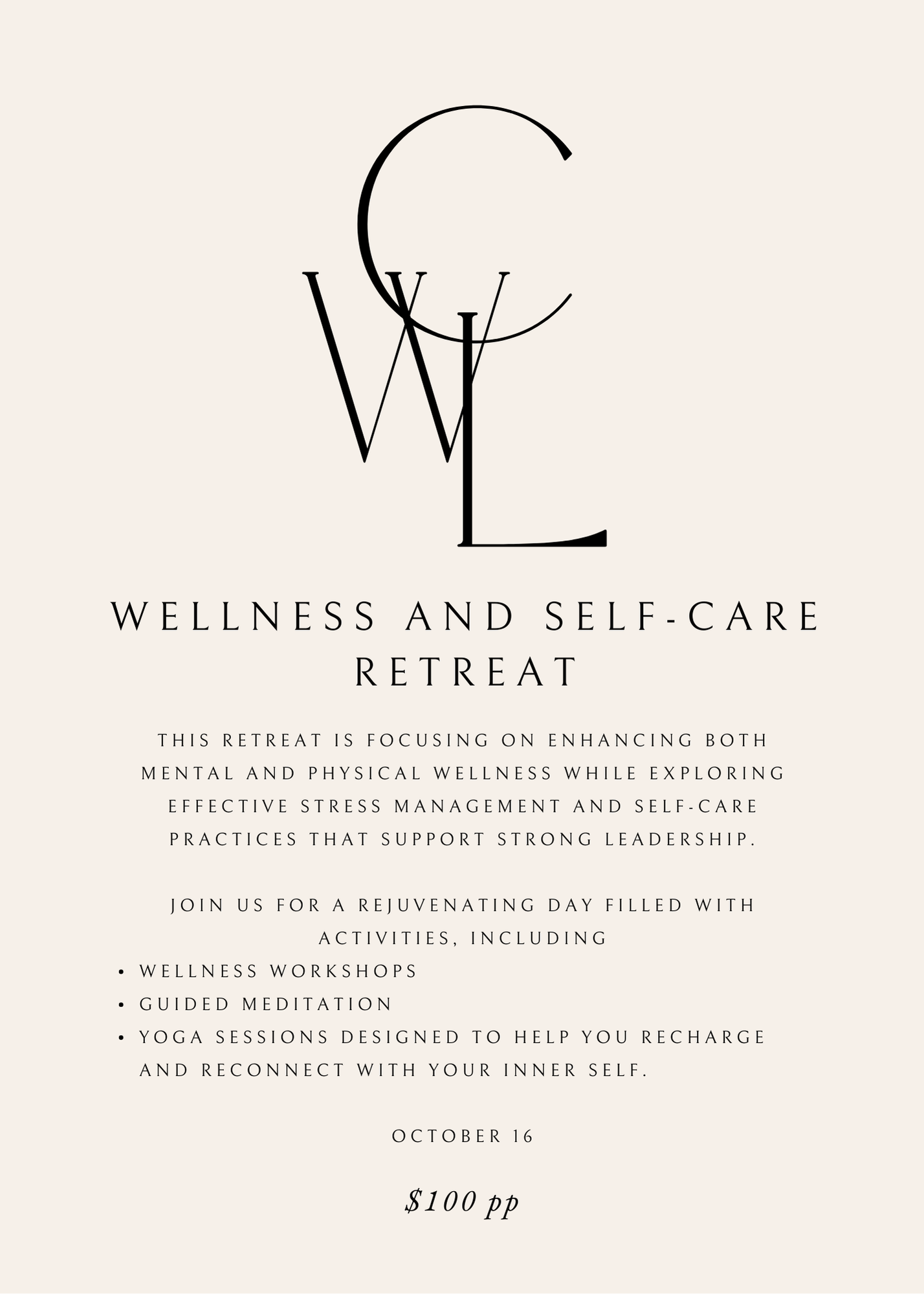 Wellness and Self-Care Retreat