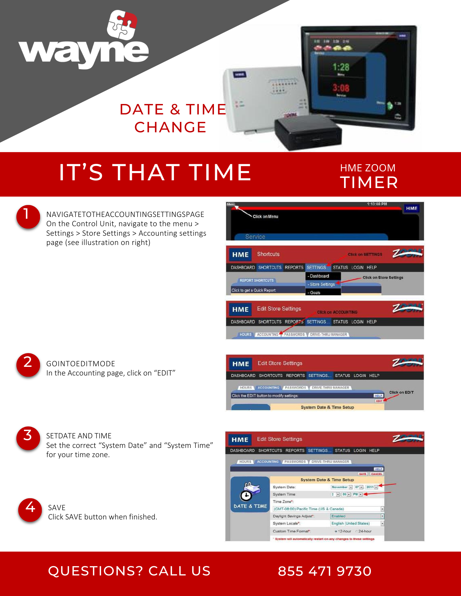 Instructions: Time Change for the HME Zoom Timer — Wayne