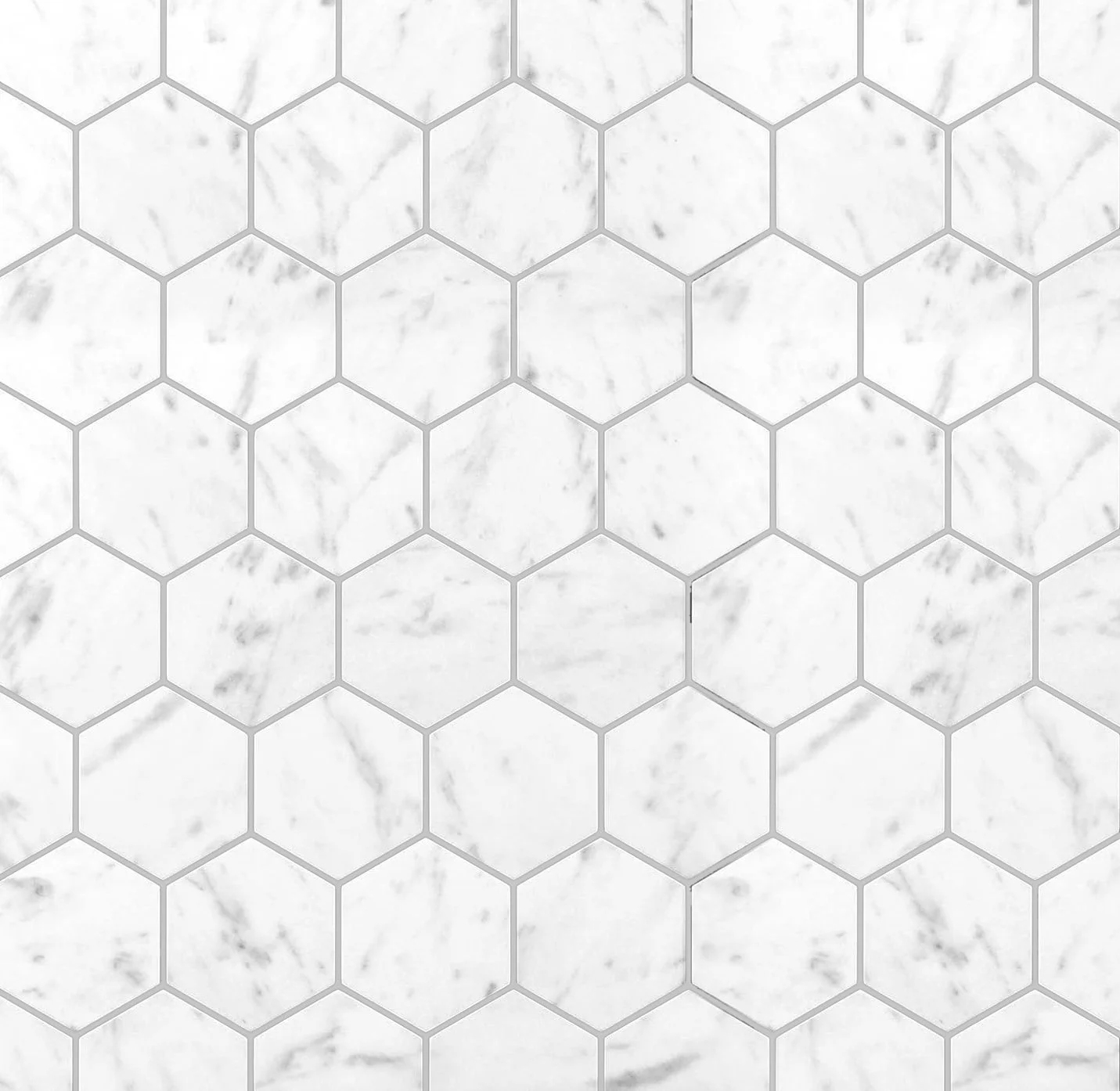 WHite Marble Hex Tile