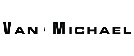 Van Michael logo with black text on a white background