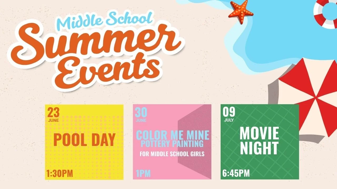 Middle School Summer Events