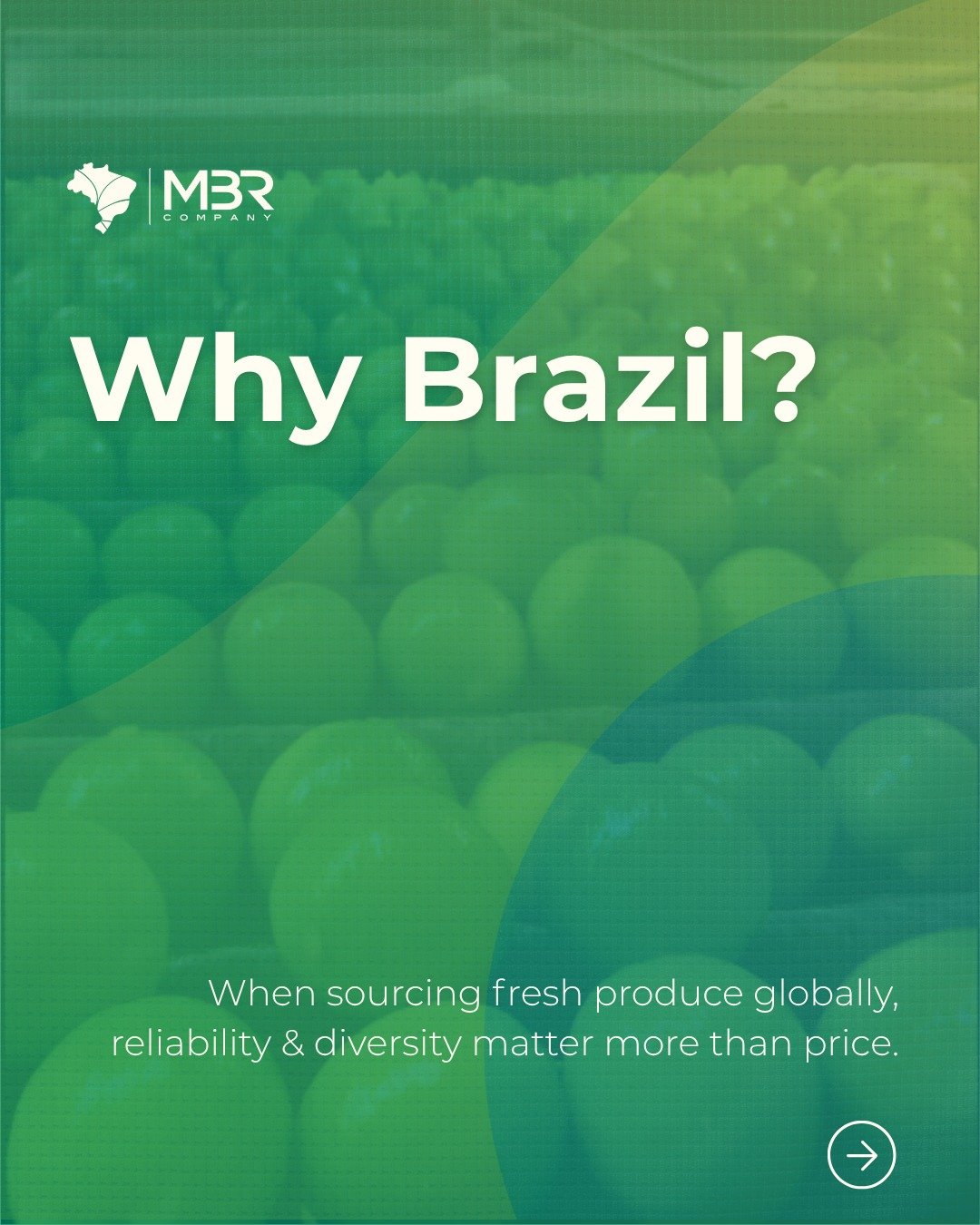 🇬🇧 More than a beautiful country, Brazil is one of the biggest fruit growing &amp; exporting nations.

Behind it there&rsquo;s a whole process of shaping everything: climate reliability, harvest predictability, phytosanitary protocols, and logistic