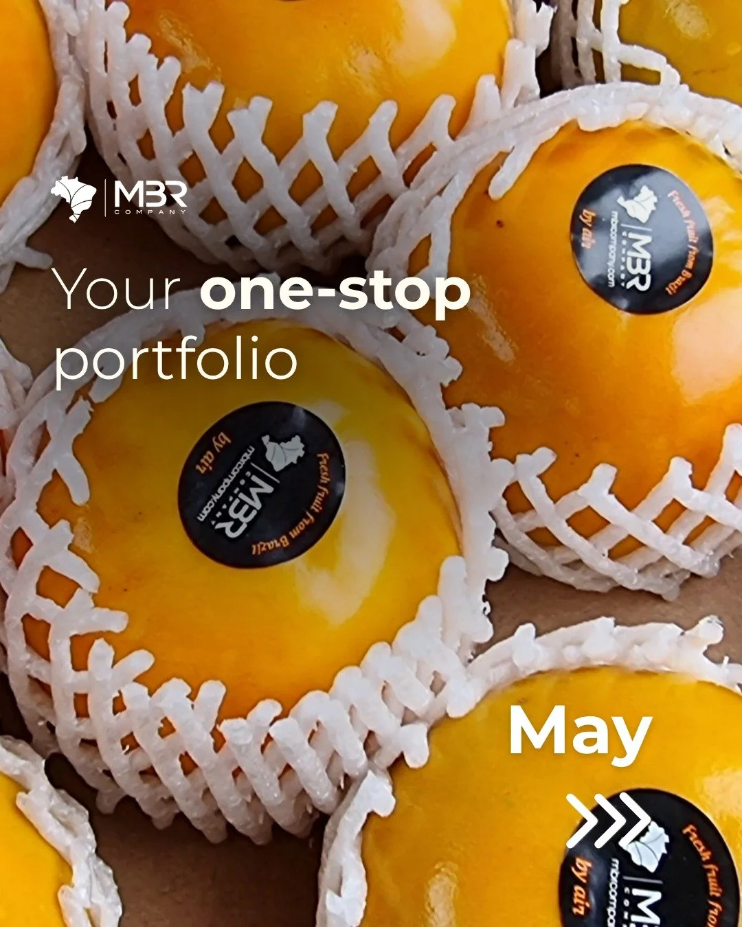 📢 One-stop shop: find out more about our May portfolio:
🌱 Kaki
🌱 Banana
🌱 Ginger
🌱 Grapes
🌱 Limes 4,5 kg
🌱 Palmer &amp; tommy mango
🌱 Formosa &amp; golden papaya
🌱 Sweet potato
🌱 Rei melon &amp; Rei watermelon
🌱 Figs
🌱 Atemoya
🌱 Tropical