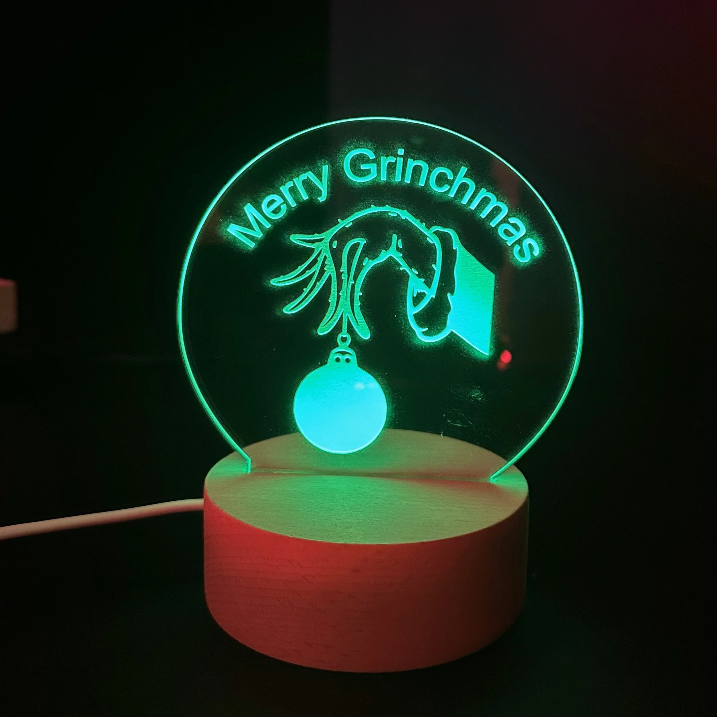 Mini Grinch Christmas Night Lights
