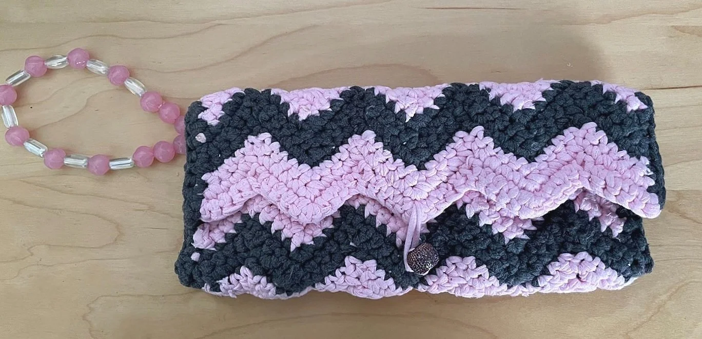 Zig Zag Clutch Bag