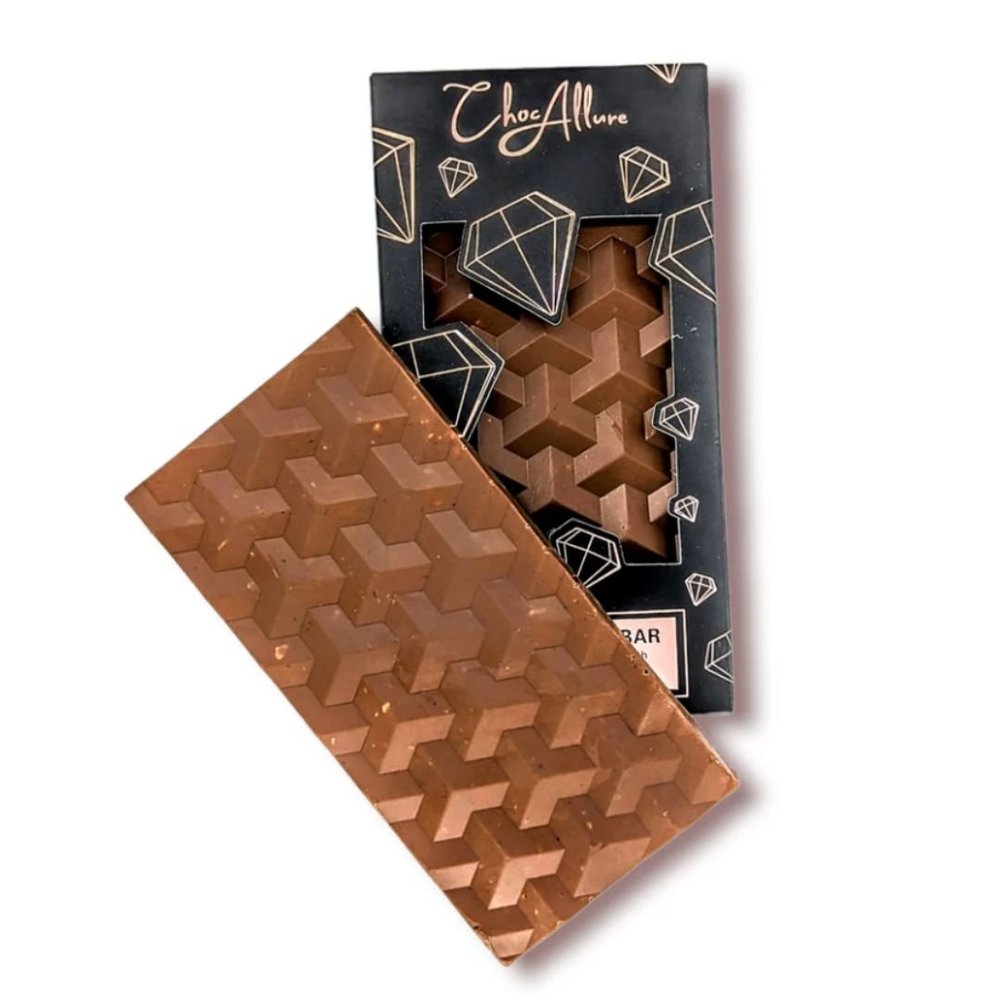 Hazelnut Praline Chocolate Bar | Choc-Allure