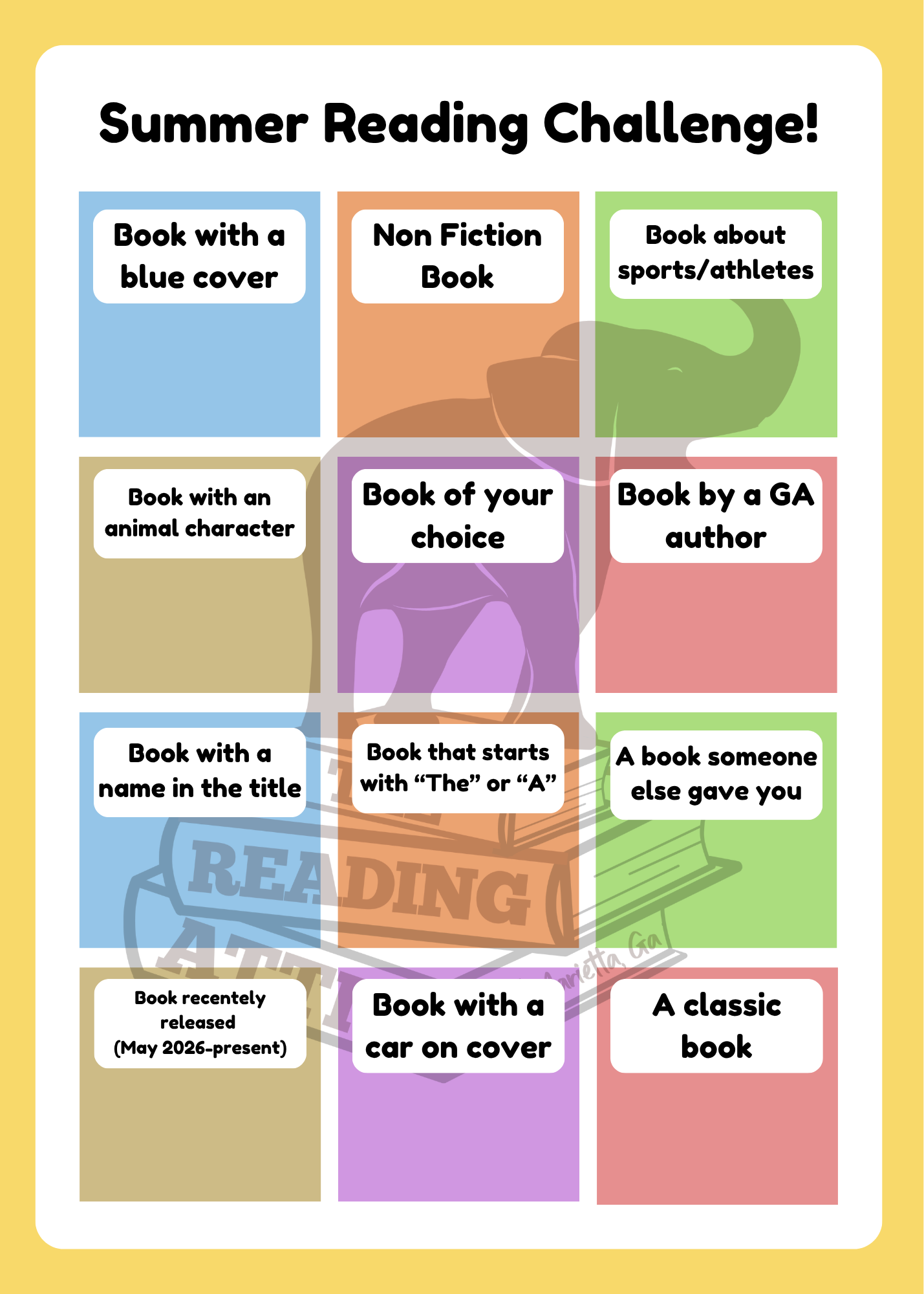 Summer Reading Challenge
