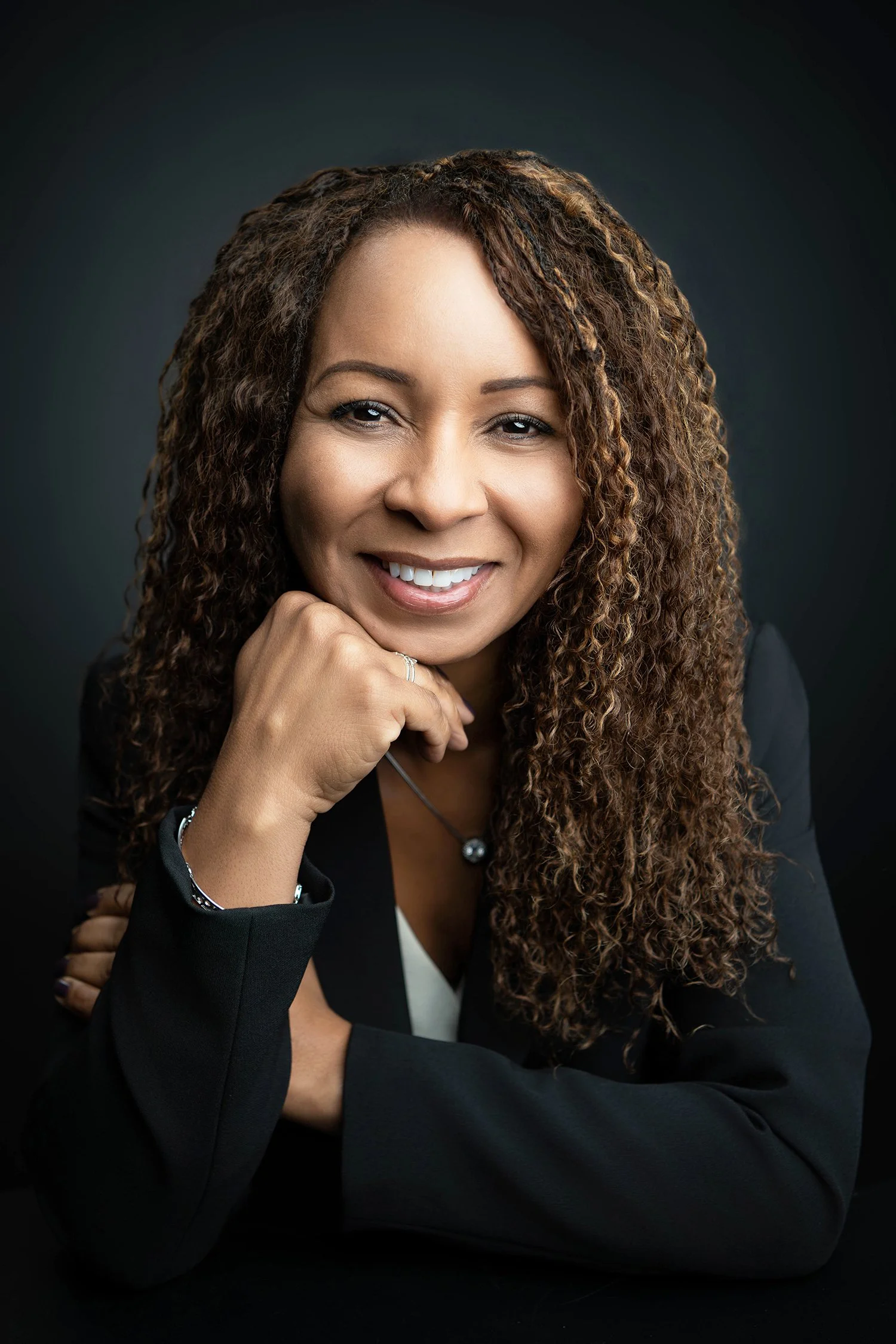 Headshot portrait of a pretty dark haired female by Tucson Photographer Amy Ijams