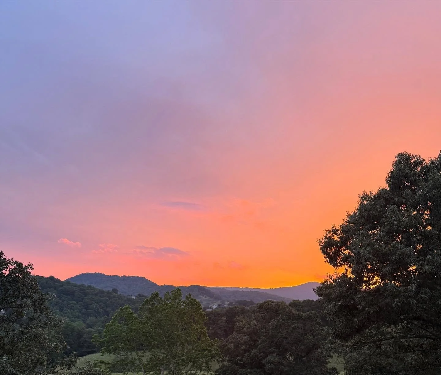 A beautiful sunset at M3 Ranch! Perfect backdrop for a family event or wedding!