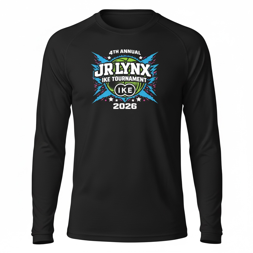 Black L/S Dry Fit Tournament Tee PREORDER