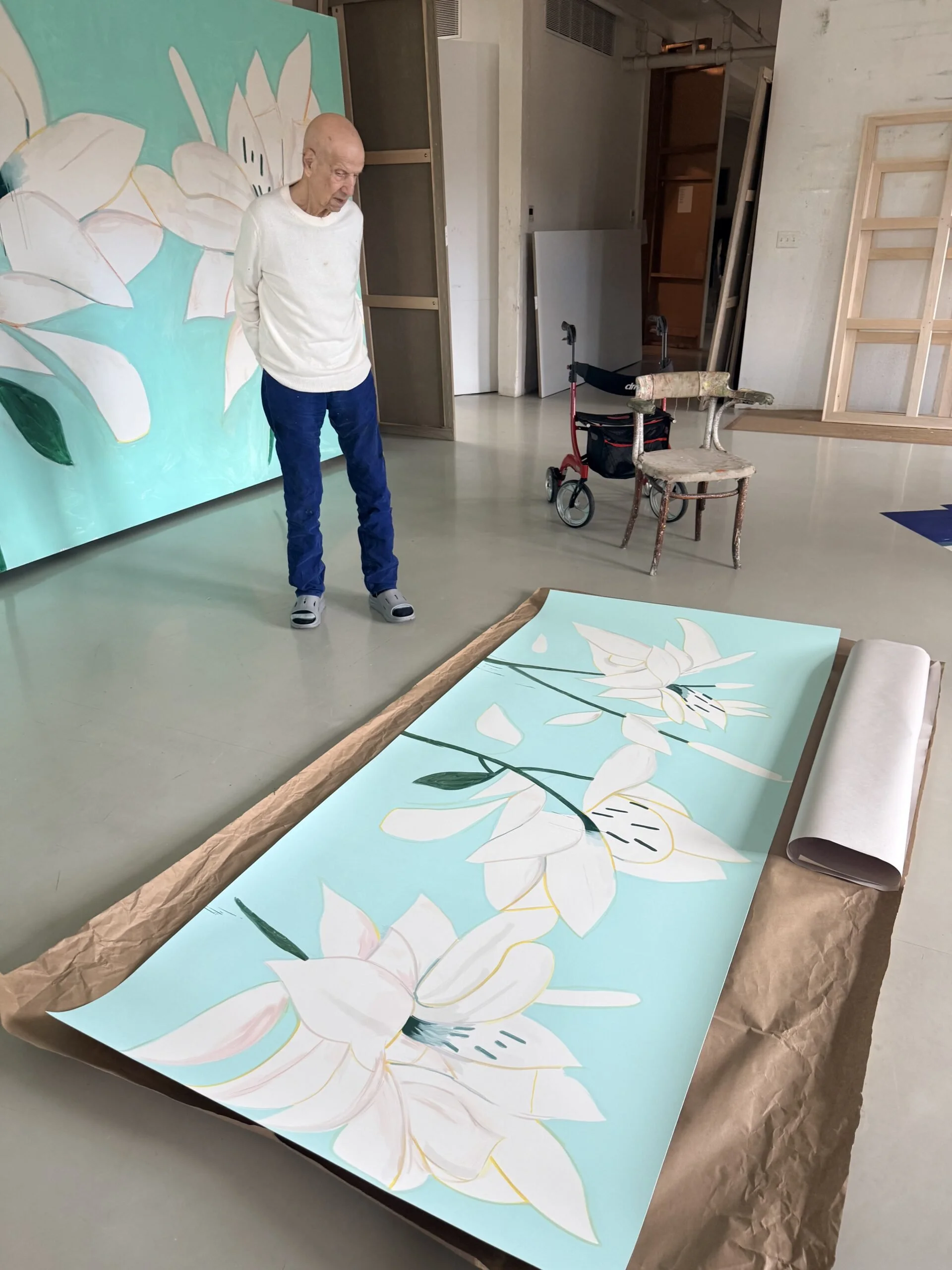 Alex Katz - White Lilies 6 - Ze Arts Worldwide - -