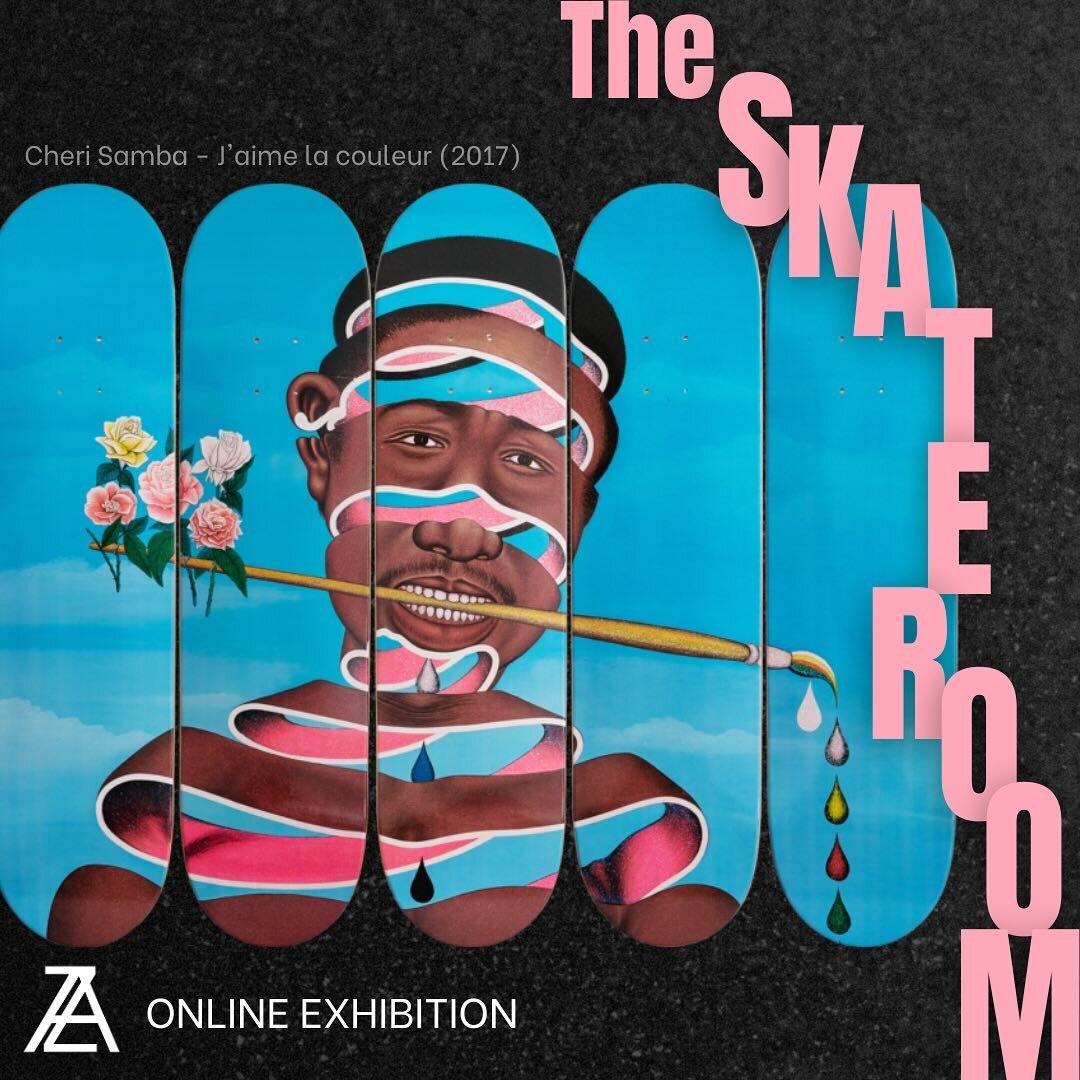 Embark on a virtual journey through &ldquo;THE SKATEROOM - Online Exhibition&rdquo; and witness the fusion of art, skateboarding, and social change! 🌍🛹✨ Immerse yourself in a captivating collection of skateboards from THE SKATEROOM, where storytell