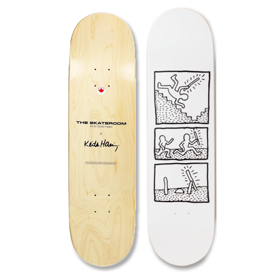 Keith Haring Untitled Skateboard Art by The Skateroom — Ze Art Gallery