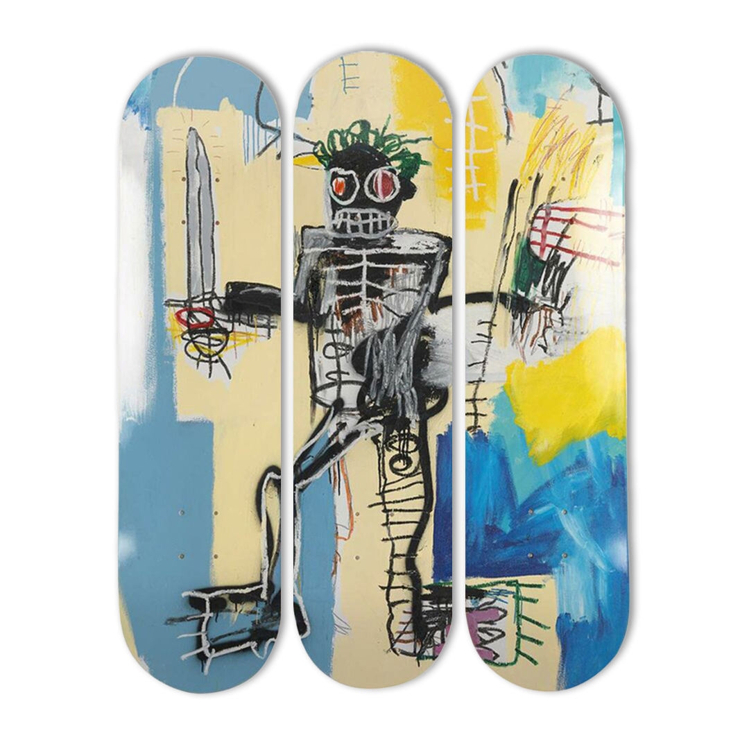 Basquiat Warrior Skateboard by The Skateroom — Ze Art Co