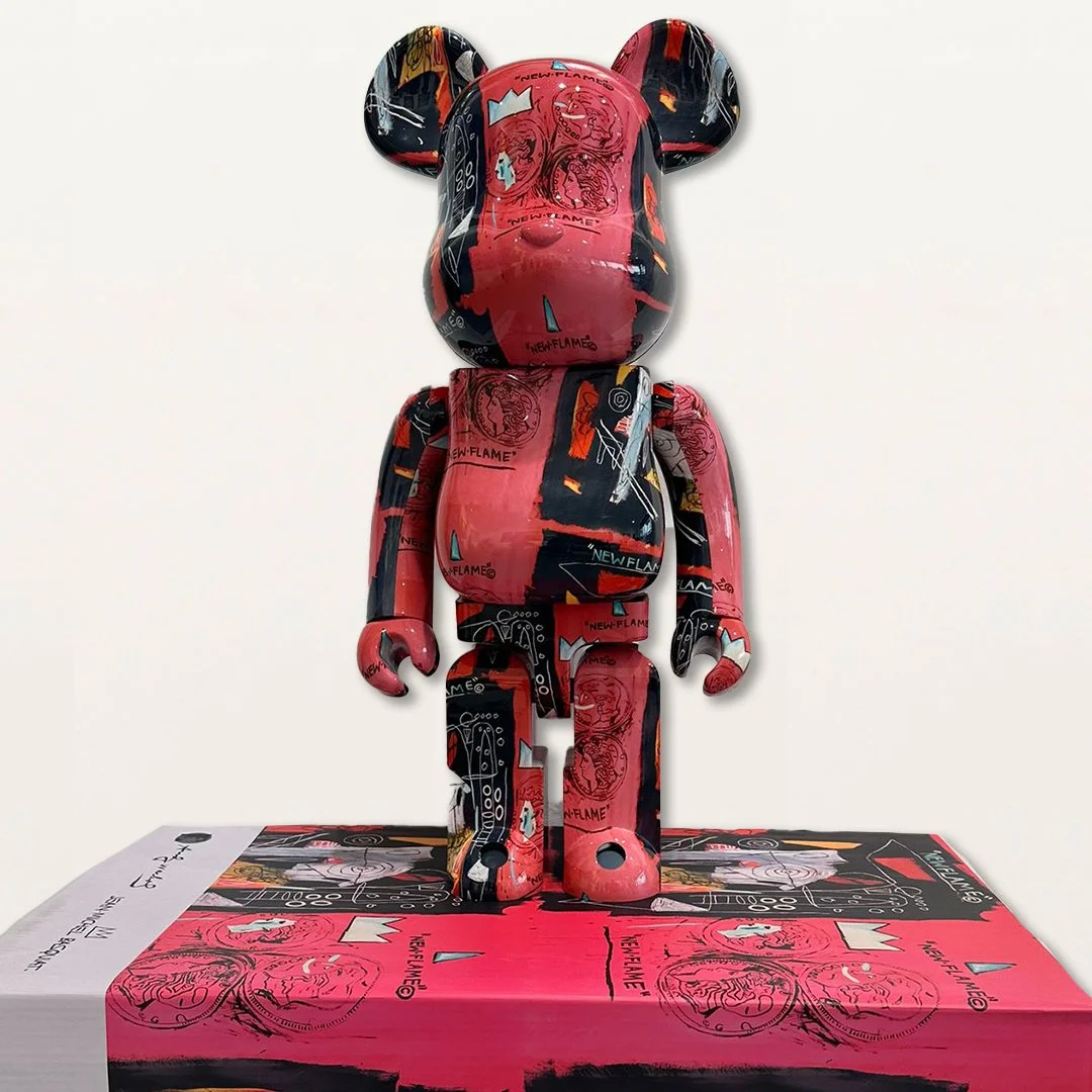 Bearbrick Andy Warhol x Jean Basquiat Collaboration Figure 