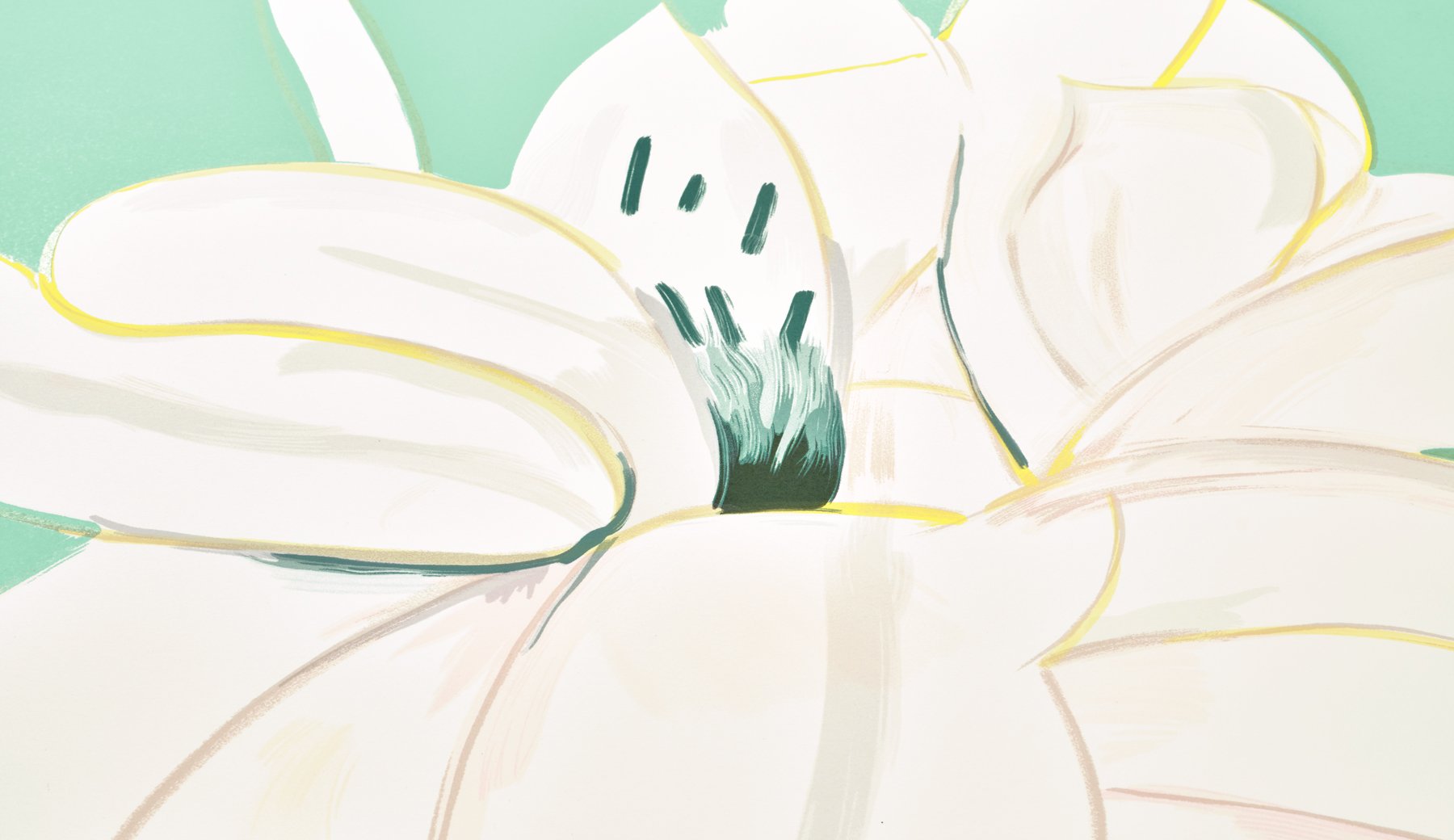 Alex Katz - White Lilies 6 - Ze Arts Worldwide - -