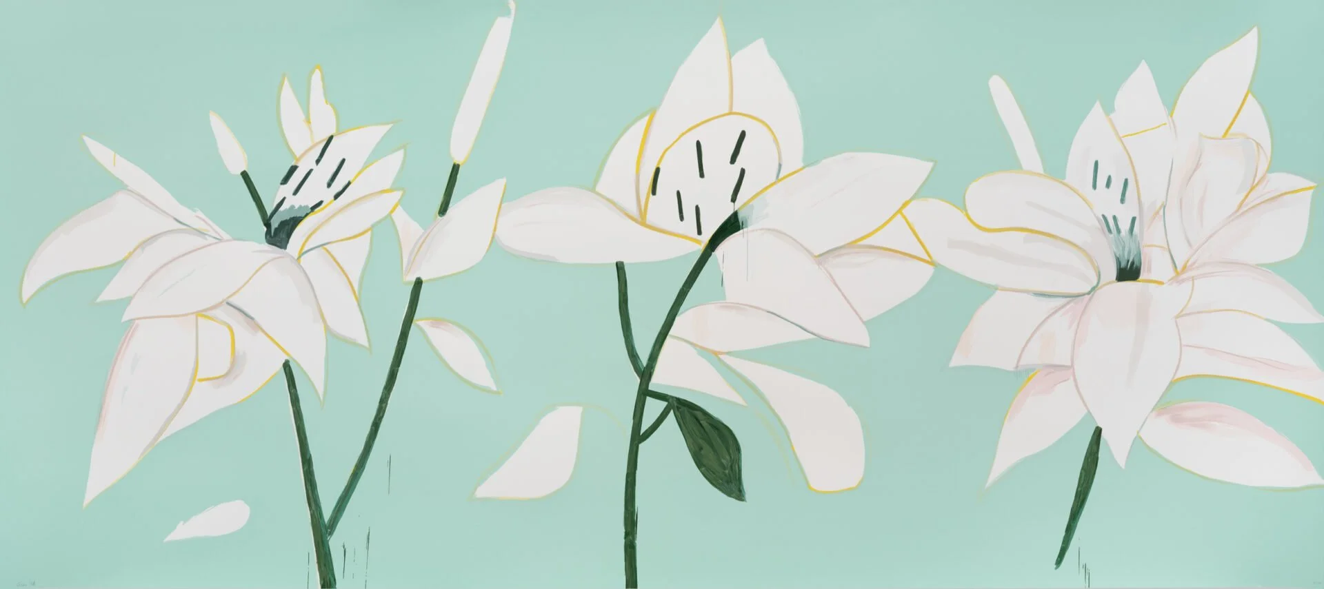Alex Katz - White Lilies 6 - Ze Arts Worldwide - -