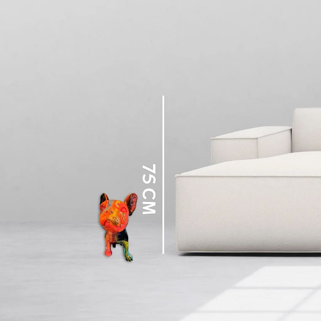 French Bulldog, Homage to Basquiat - Adi Michael - Ze Arts Worldwide - -