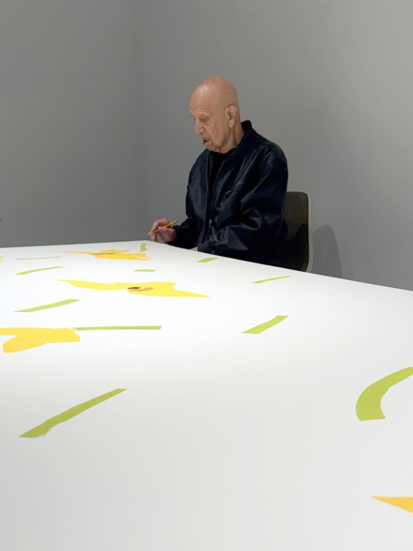 Alex Katz - Flowers in the Wind 2024 - Ze Arts Worldwide - -