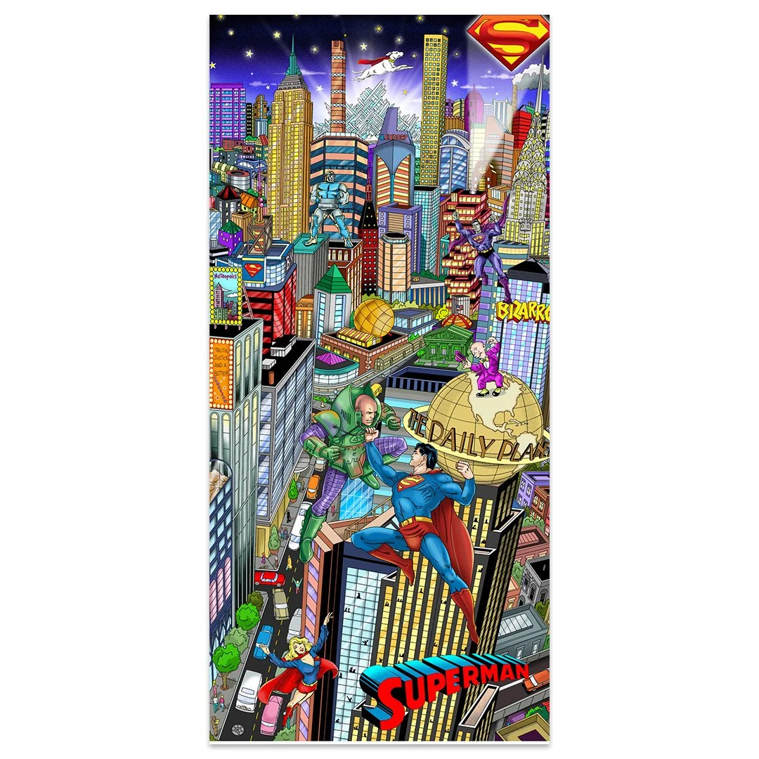 It's a Bird…it´s a Plane… it´s Superman -Charles Fazzino