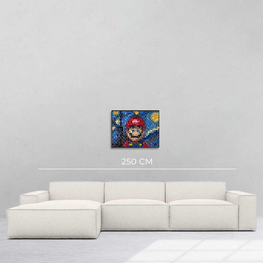 Super Mario & Starry Night 1 of 2 - Nami Oz - Ze Arts Worldwide - -