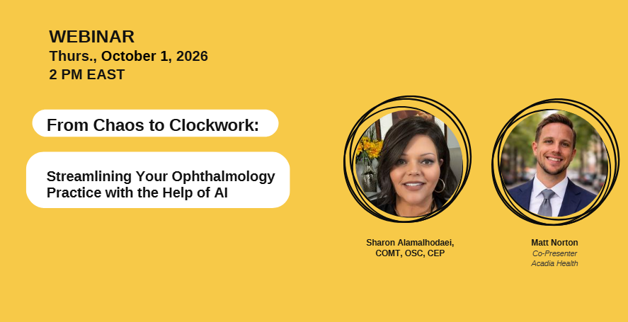 From Chaos to Clockwork - Streamlining Your Ophthalmology Practice with the Help of AI