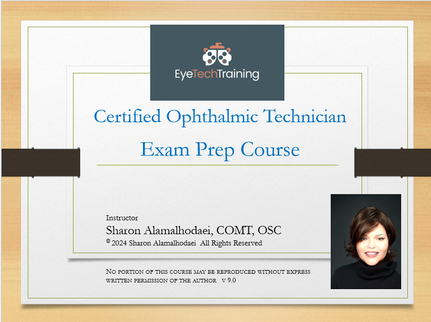 Certification Exam Prep Courses — Eye Tech Training