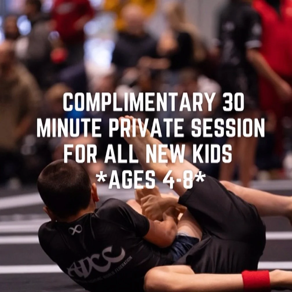 *UNTIL THE END OF 2025*

&mdash;&gt; Because we are striving to grow our younger kids program, we are offering a free 30 minute private session (~$50 value) for any new kids (ages 4-8) wanting to try BJJ. This is in addition to the free week trial an