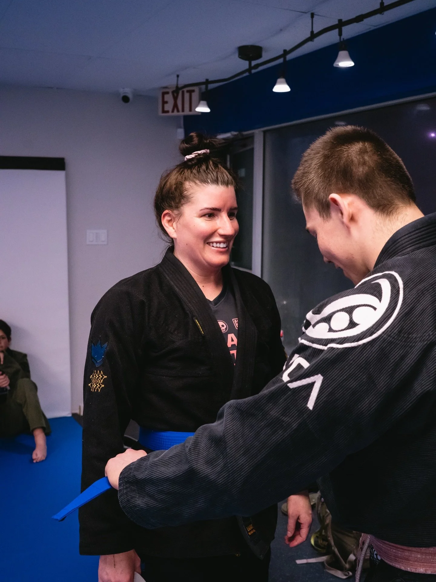 A big congratulations to Disciple&rsquo;s two freshest blue belts. 

Molly has put in countless hours on the mats and competed several times. Her determination and commitment has paid off big time, and it&rsquo;s apparent in rolling with her. 

Joey 