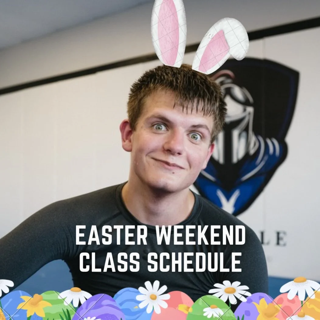 Disciple&rsquo;s very own Easter bunny wants you to know that we are running our regular schedule for all of Easter weekend (Friday - Monday) 🐣🐰 

Have a great Easter everyone! See you on the mats.