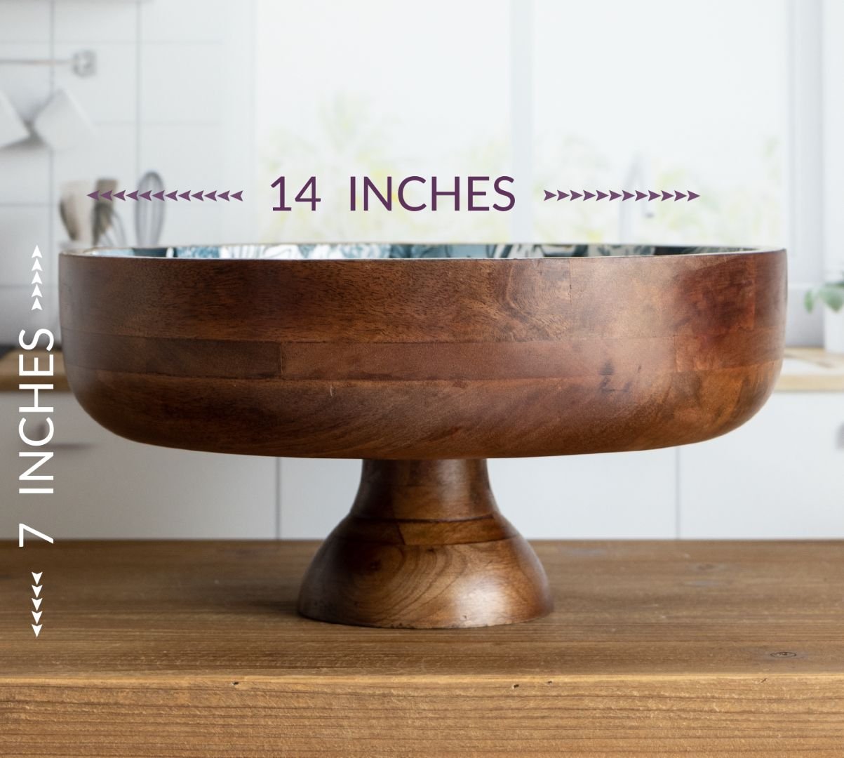 With base attached, product stands at 7" tall by 14" wide
