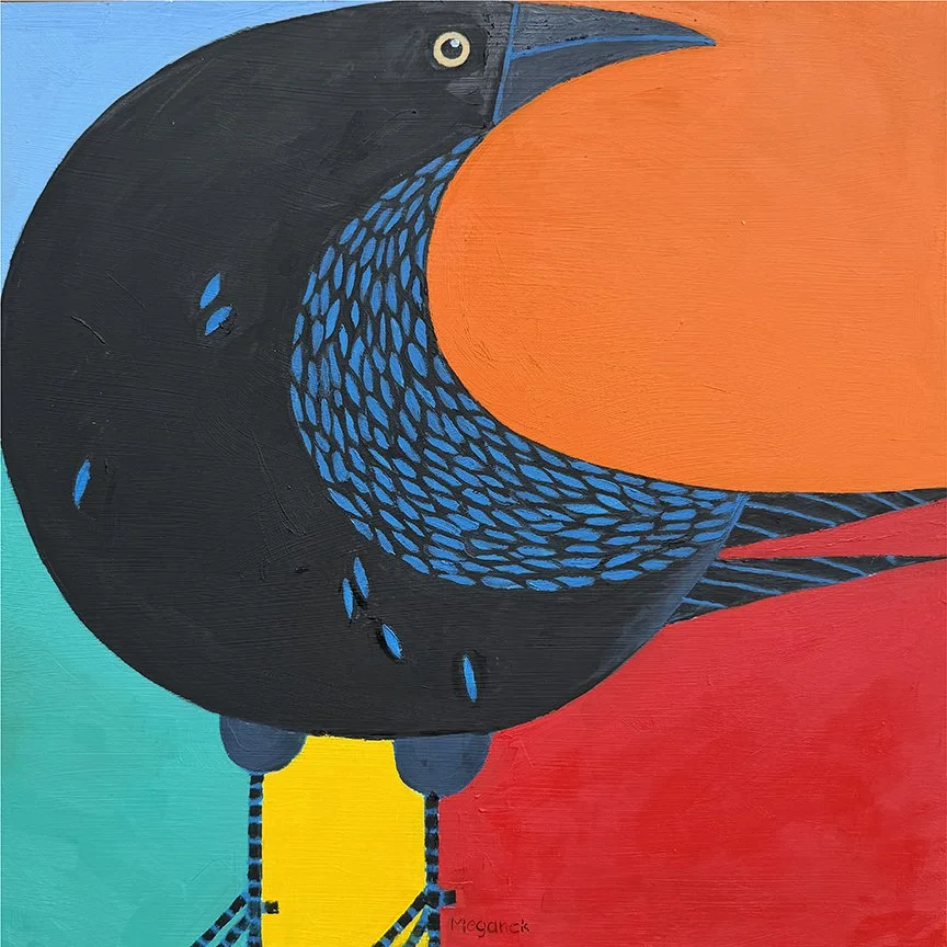  Black Isn't a Color  Oils on panel. 
 16x16 inches. 
 NFS