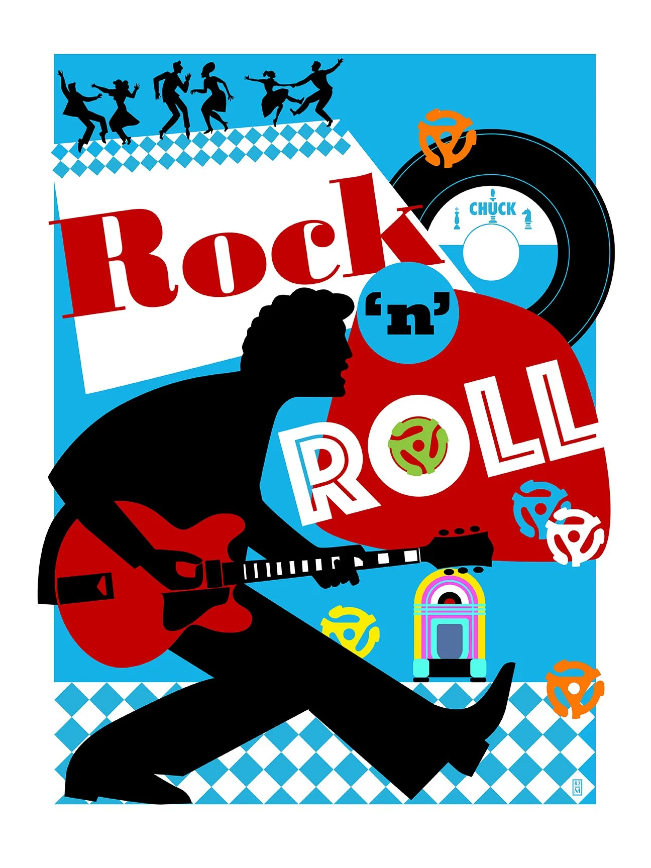 6g. Rock 'n' Roll/giclee print