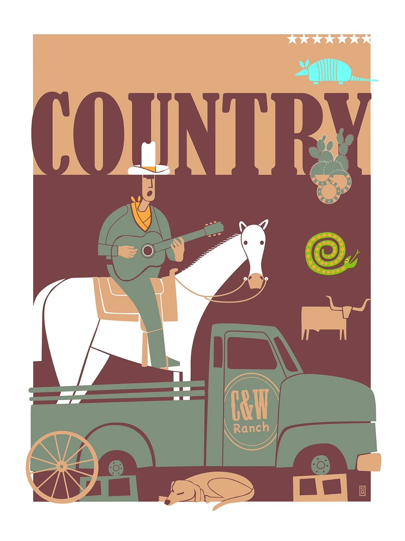3g. Country /giclee print