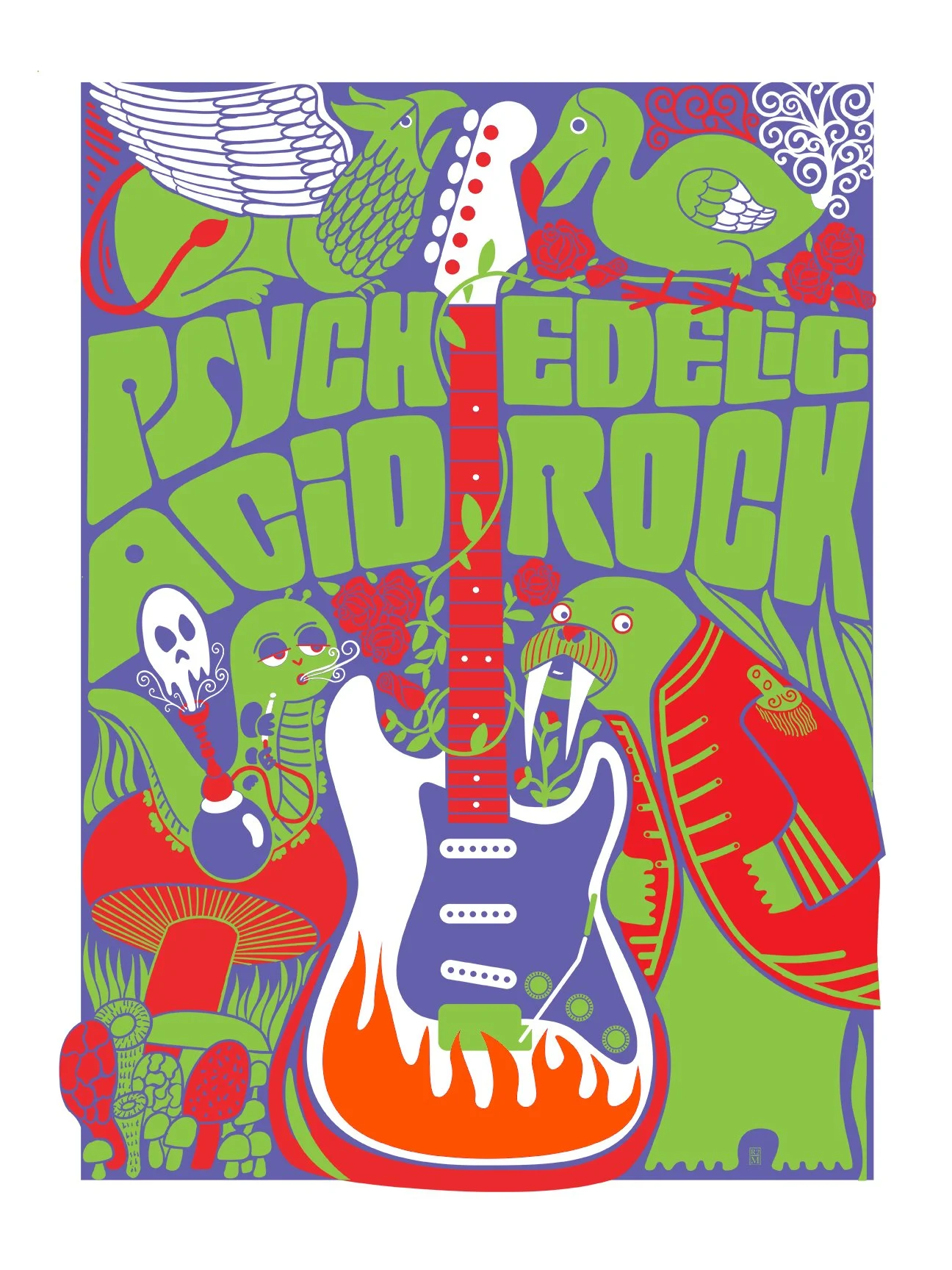 7g. Psychedelic/giclee print