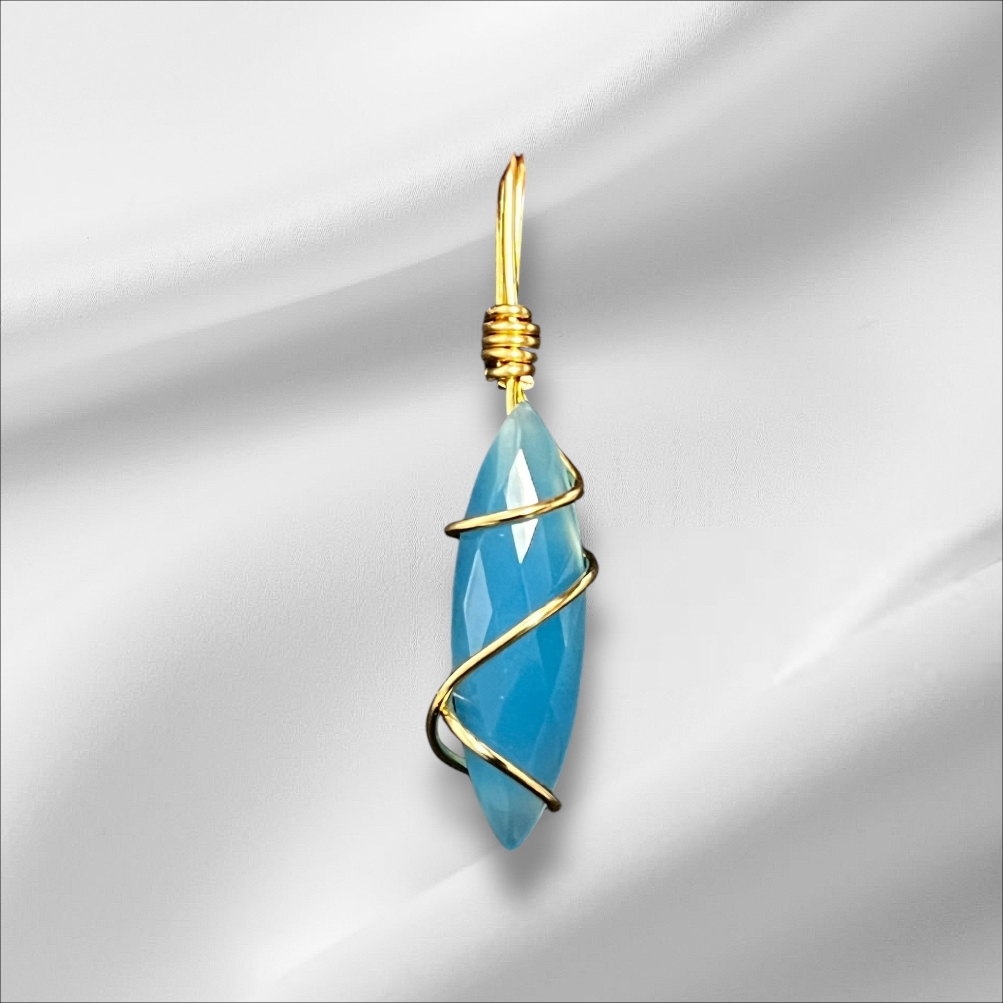 BLUE CHALCEDONY MARQUISE