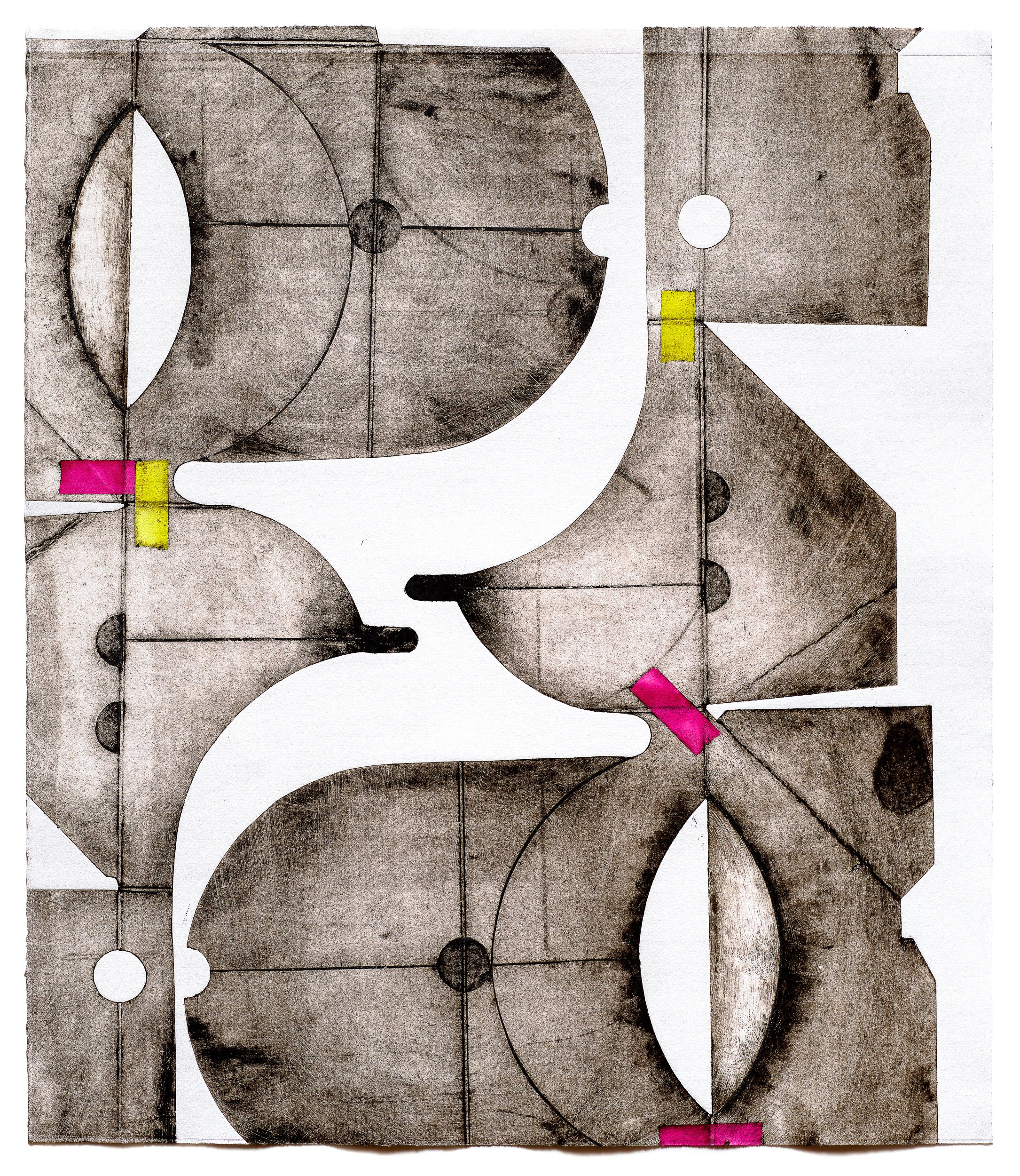  Untitled 4,  2023   Intaglio print (oil-based ink on rag-paper) Edition variée of 3 25 x 21 in 