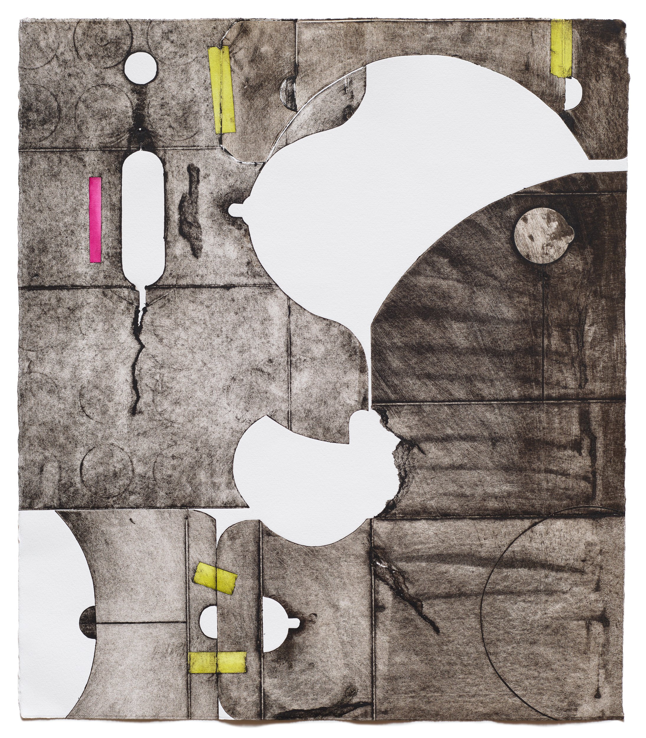   Untitled 6,  2023   Intaglio print (oil-based ink on rag-paper) Edition variée of 3 25 x 21 in 