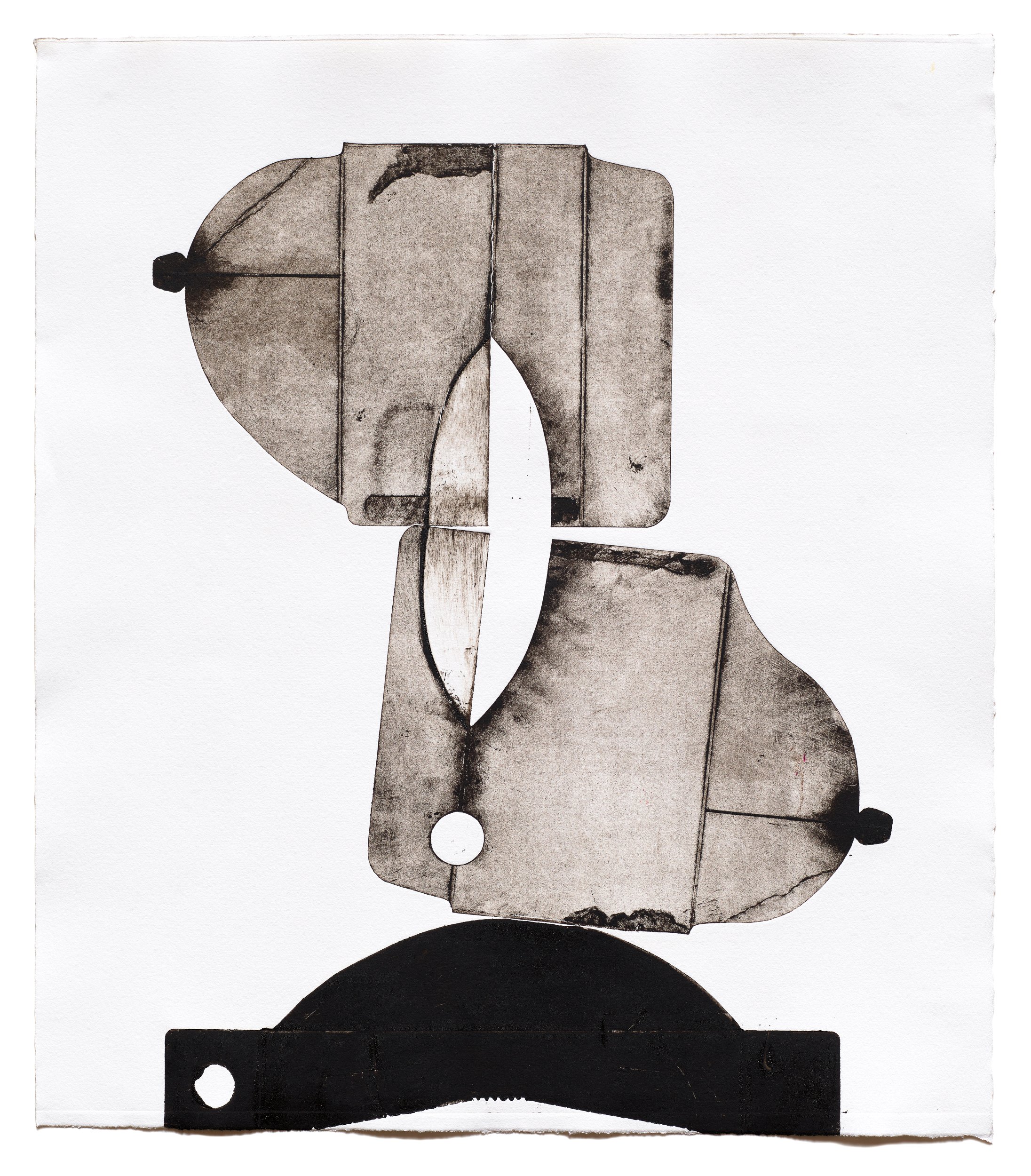   Untitled 7,  2023   Intaglio print (oil-based ink on rag-paper) Edition variée of 3 25 x 21 in 