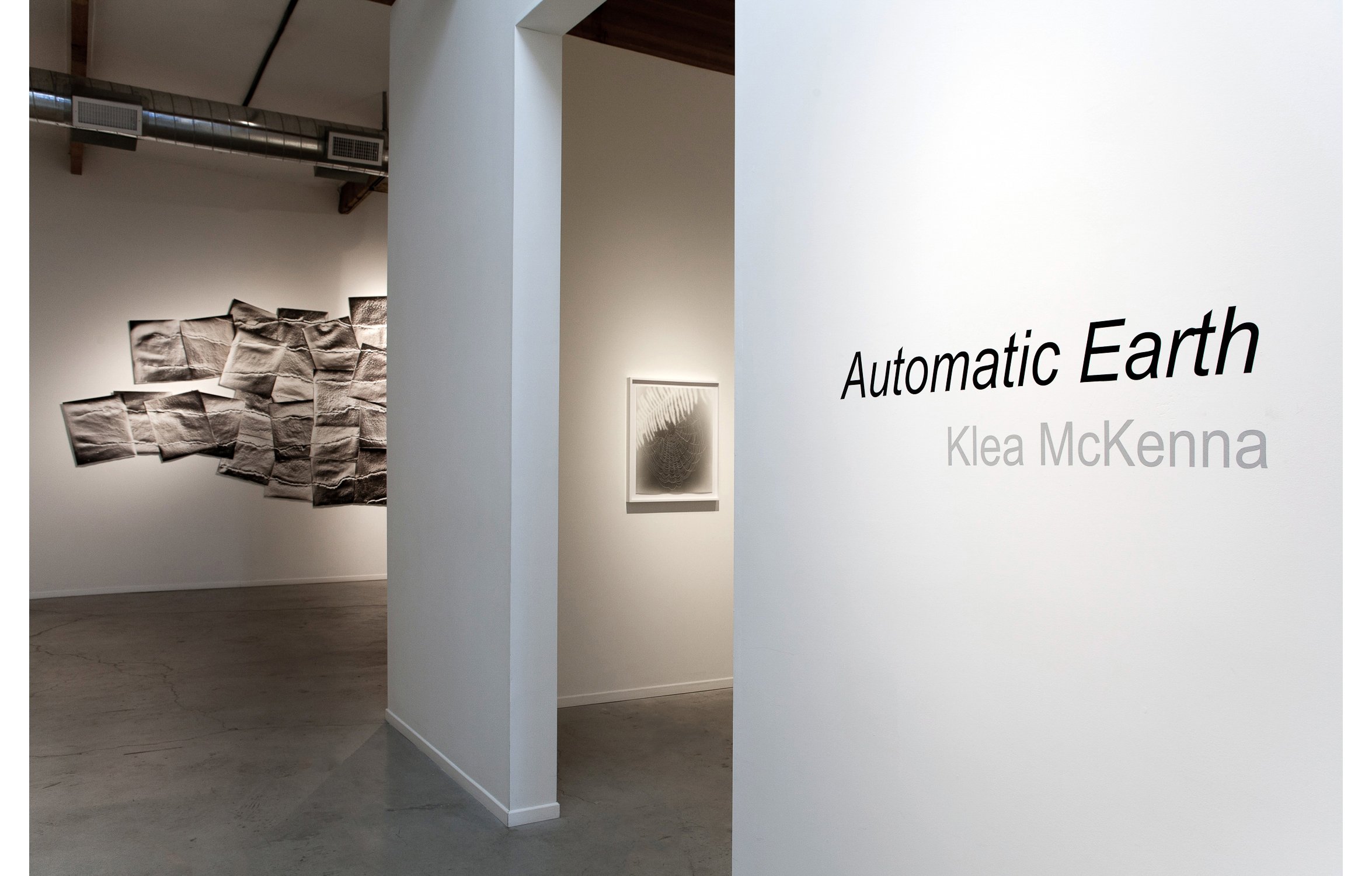  Installation view of  Automatic Earth,  solo exhibition at Von Lintel Gallery, 2016 
