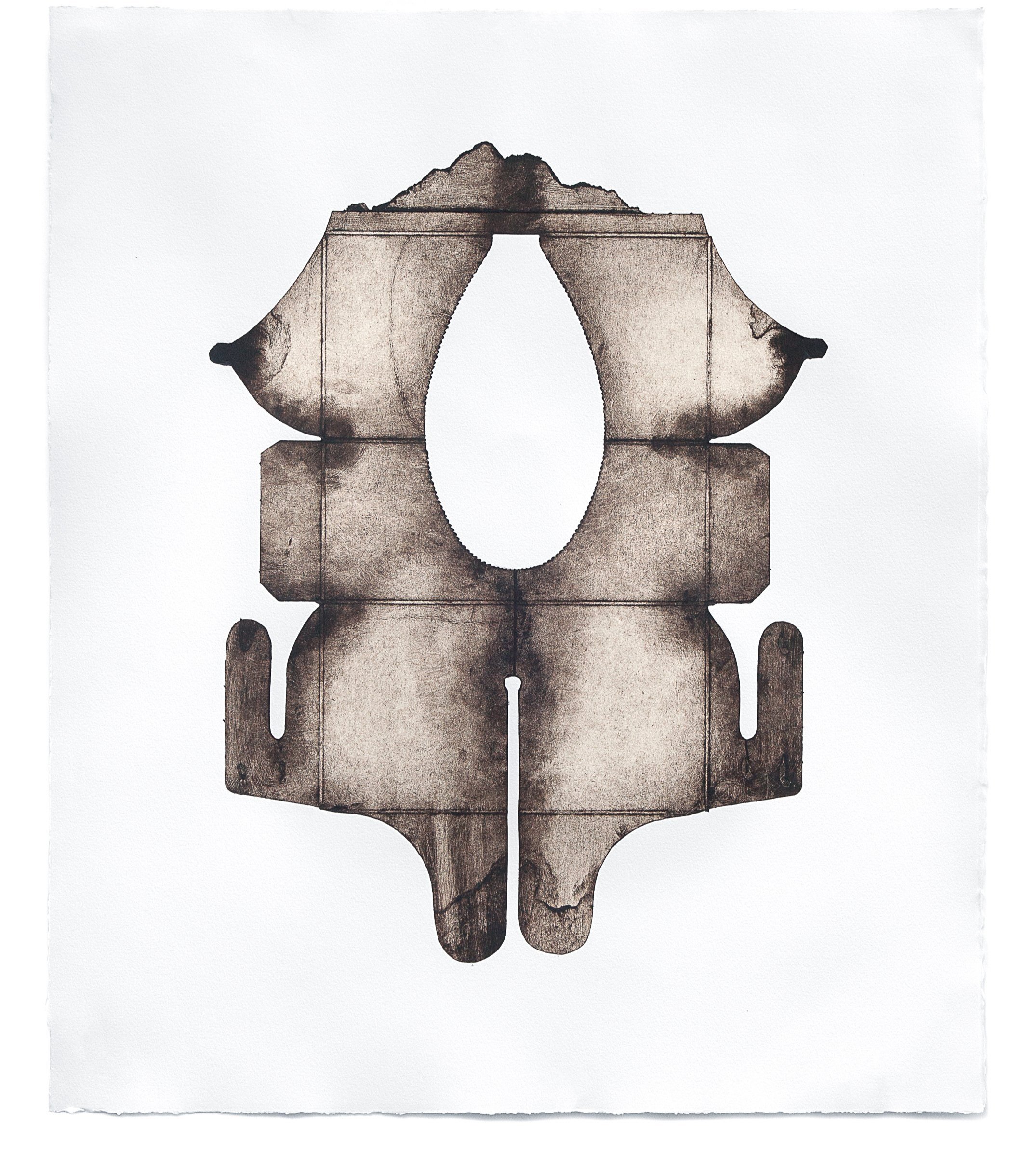   Untitled 9,  2024   Intaglio print (oil-based ink on rag-paper) Edition variée of 3 25 x 21 in 